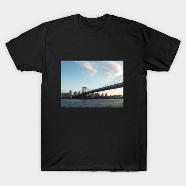 Manhattan Bridge T-Shirt by BenjiRetroWave